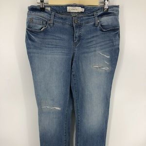 Torrid Jeans Womens Plus Size 12 Blue Distressed